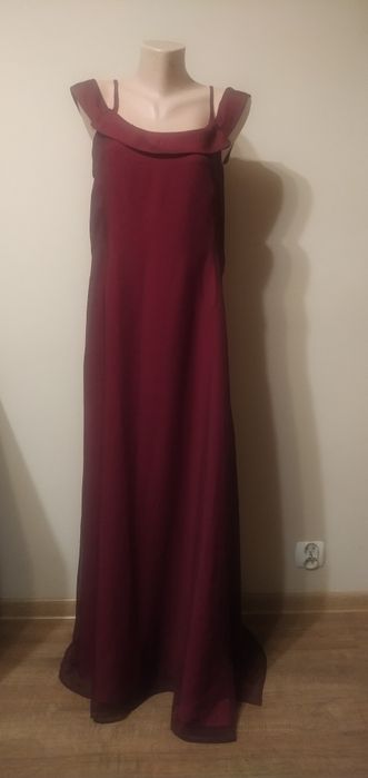 Elegancka wieczorowa długa sukienka L