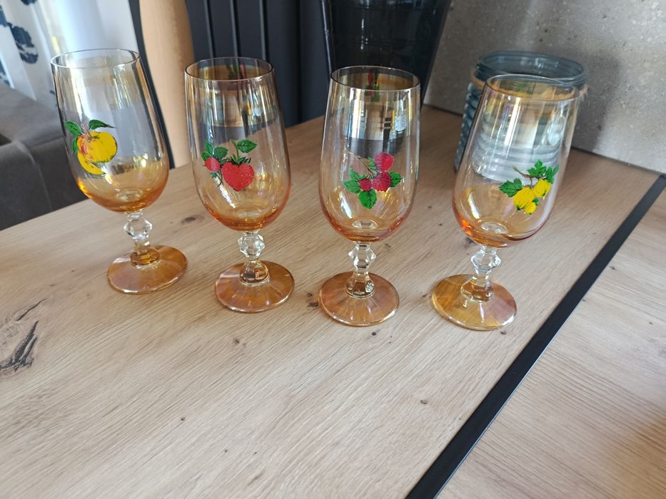 Kieliszki vintage prl