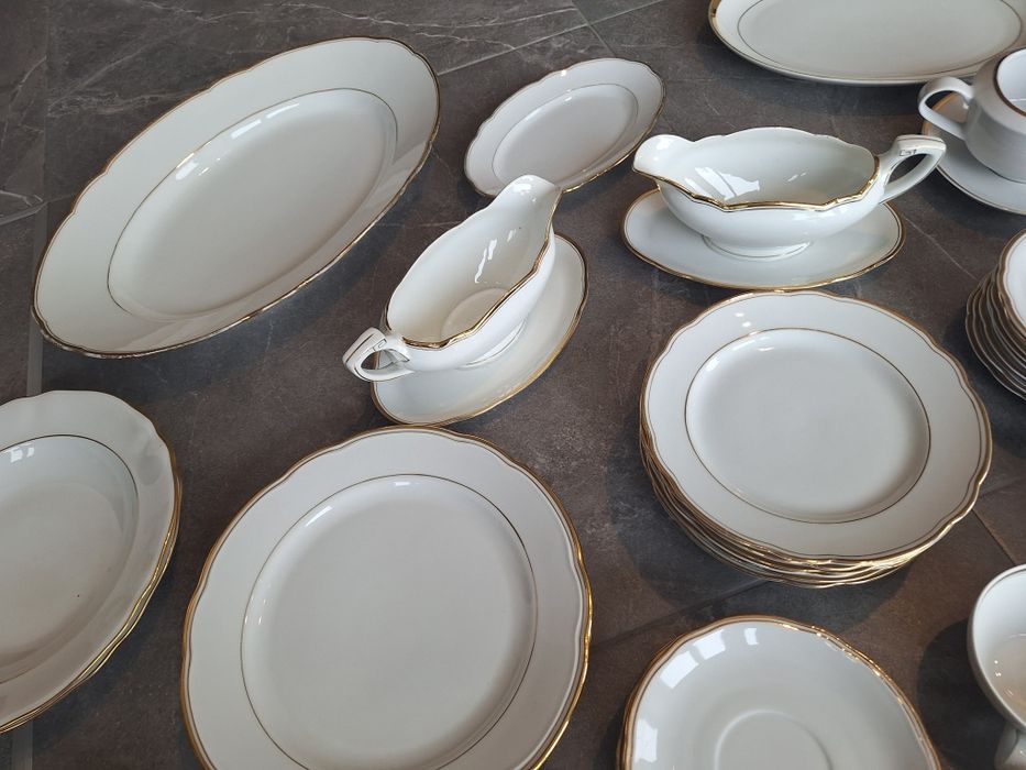 Duży zestaw porcelany obiadowy kawowy kahla alt schönwald epiag