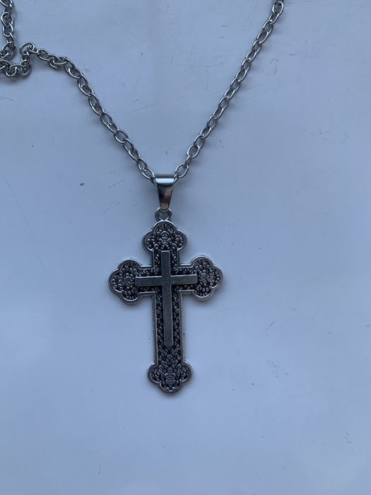 Naszyjnik z dużym krzyżem Gothic Goth