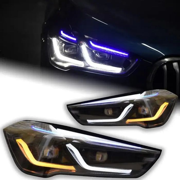 BMW X1 F48 F49 2017–2021 Reflektory Przednie LED DRL Kierunkowskaz Projektor Komplet