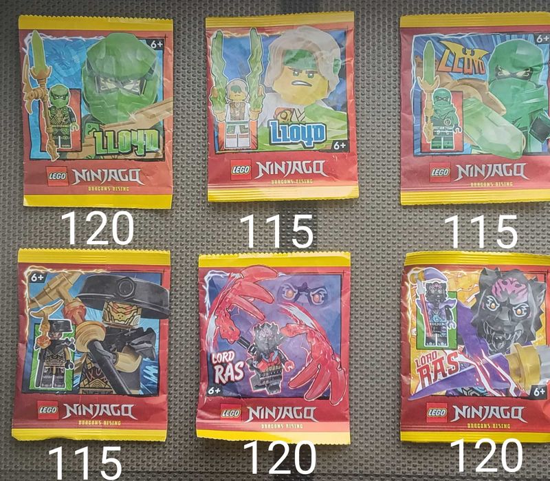 Нові запаковані LEGO Мініфігурки та набори