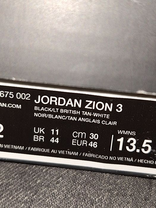 Buty Jordan Zion 3 - koszykarskie rozm 45