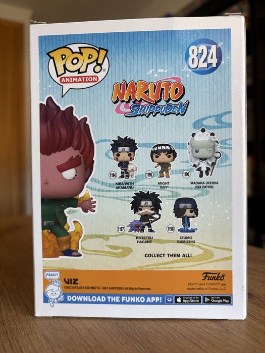 Funko pop might guy 8 inner gates - naruto shippuden