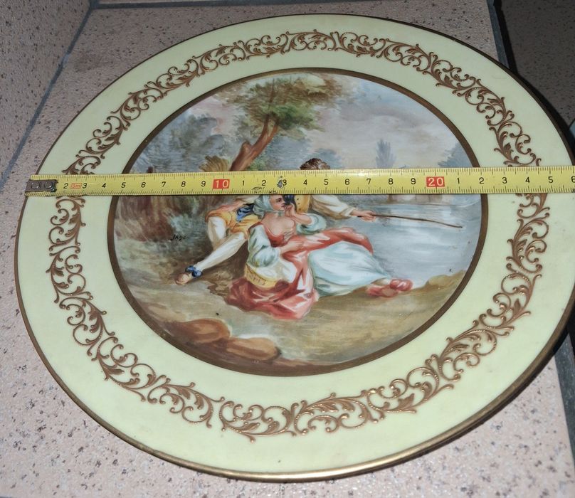 Prato decorativo porcelana