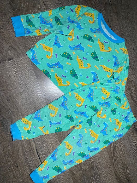 бавовняна піжама з динозавриками хлопчику 3-4р.комплект кофта штани