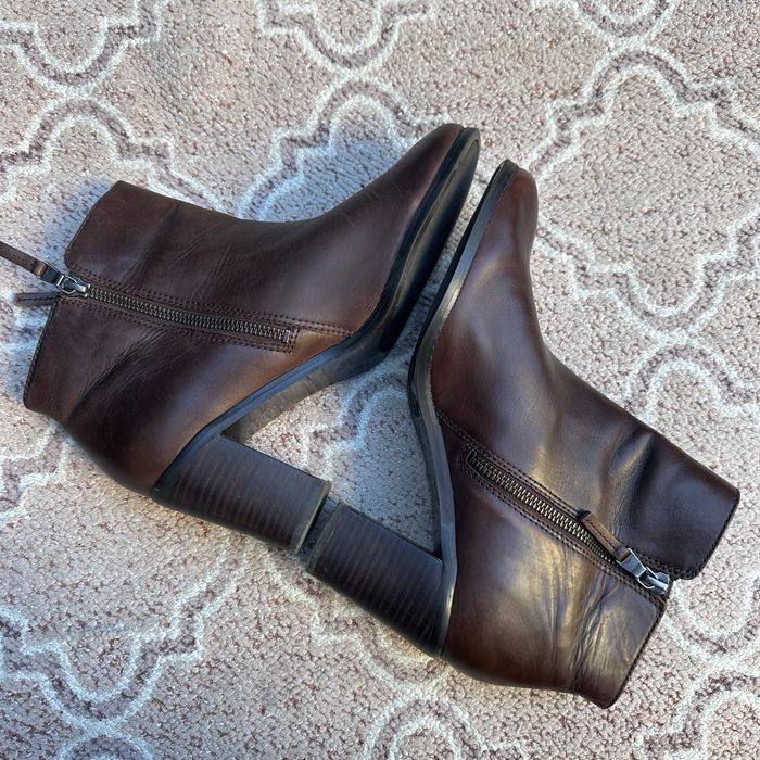 Lauren Ralph Lauren Carlene botki buty skórzane damskie leather boots