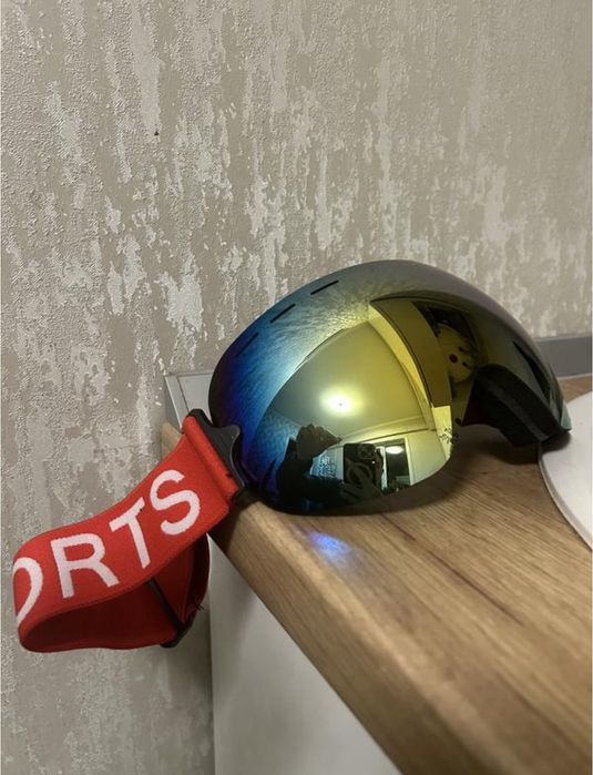 Якісна без рамкова лижна маска дзеркальна лижні окуляри