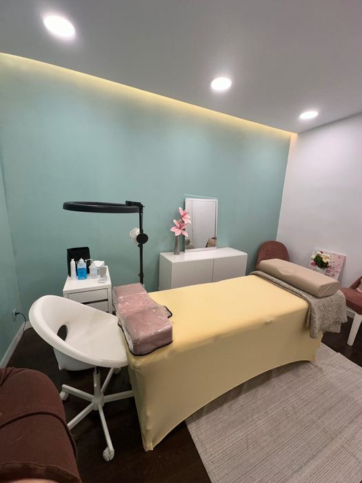 Sala em salão de beleza