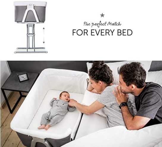 Łóżeczko rozkładane solidne dziecięce 0-9 kg Hauck E-358