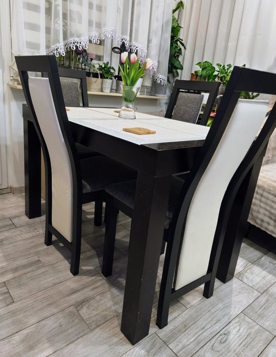 Krzesła Dębowe 4 szt Solidne Nowoczesny Model  Aktualne do Weekendu OKAZJA!
