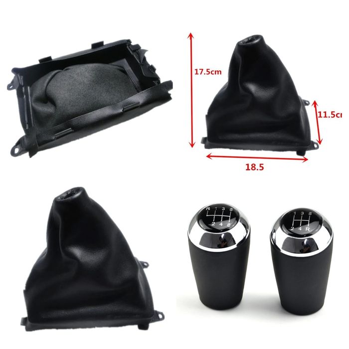 Manete alavanca punho moca fole caixa velocidades mazda 3, 5, 6