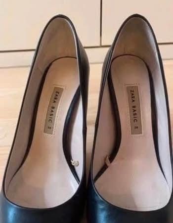 Stilettos em pele, zara, tamanho 38. Usados apenas uma vez