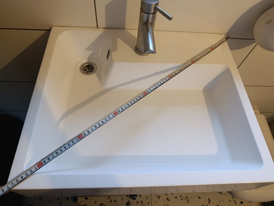 Раковина над стиральной машиной Amidicon Breeze из литого камня