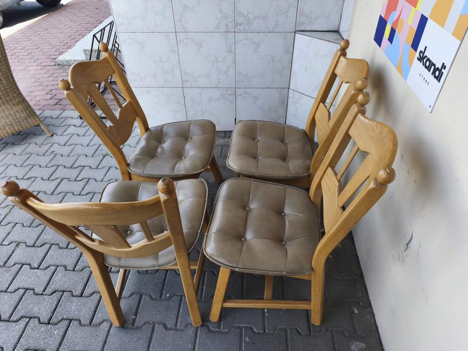 Krzesła dębowe 4 sztuki