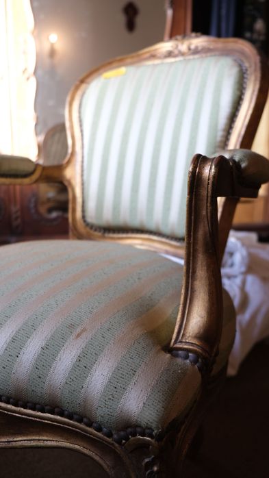 2 Cadeiras vintage almofadada