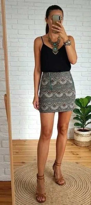 Spódniczka Mini Zara Trafaluc | Rozmiar XS (34)