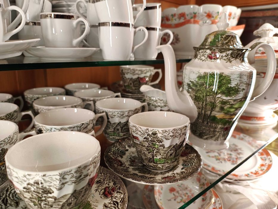 Serviço Chá Café Inglês English Country Scenes