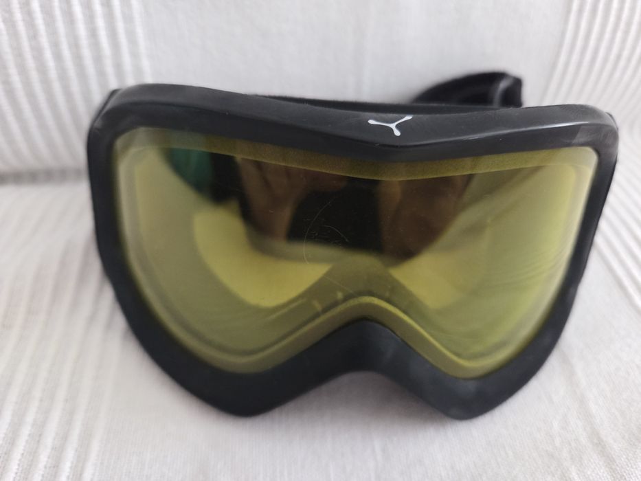 Gogle narciarskie dziecięce żółte