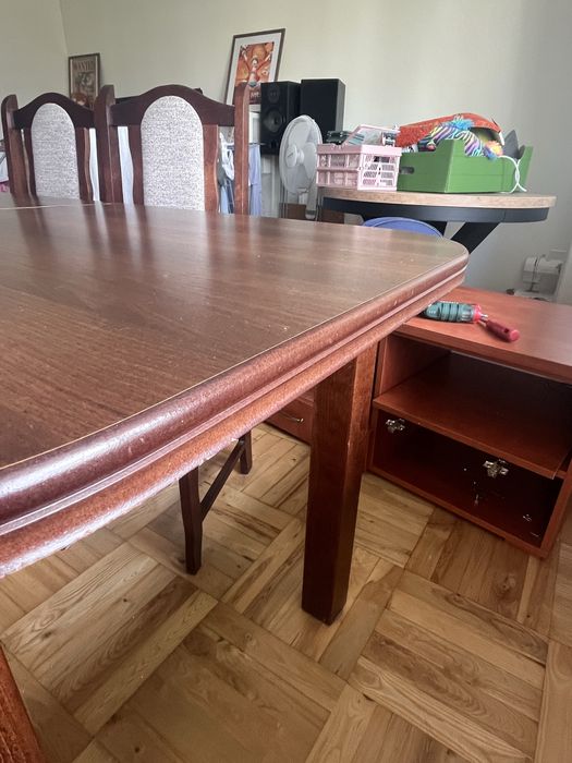 Duży stół + 6 krzeseł