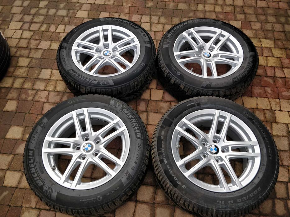 3420. Koła zimowe BMW 3 G20 5x112 ET22 205/60/16 Michelin 8.5mm 2023r