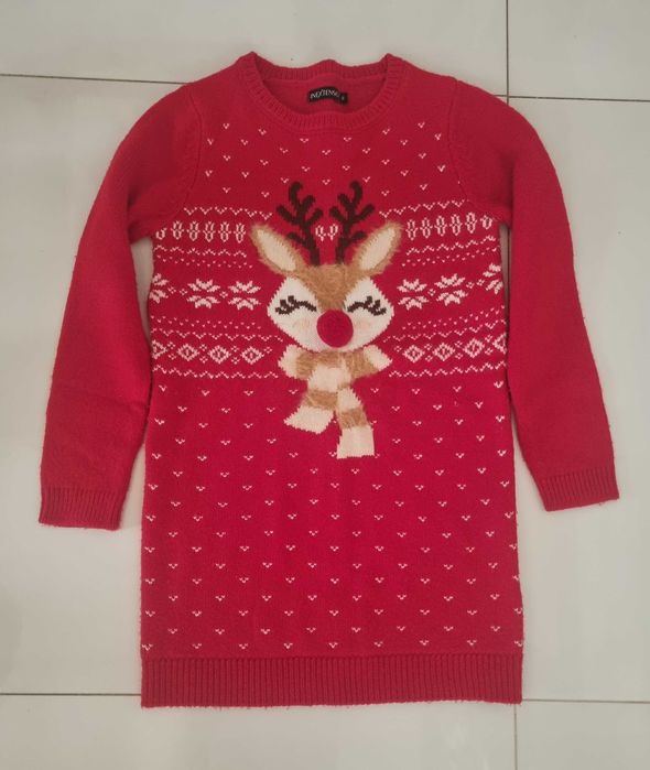 Sweterek, sukienka świąteczna