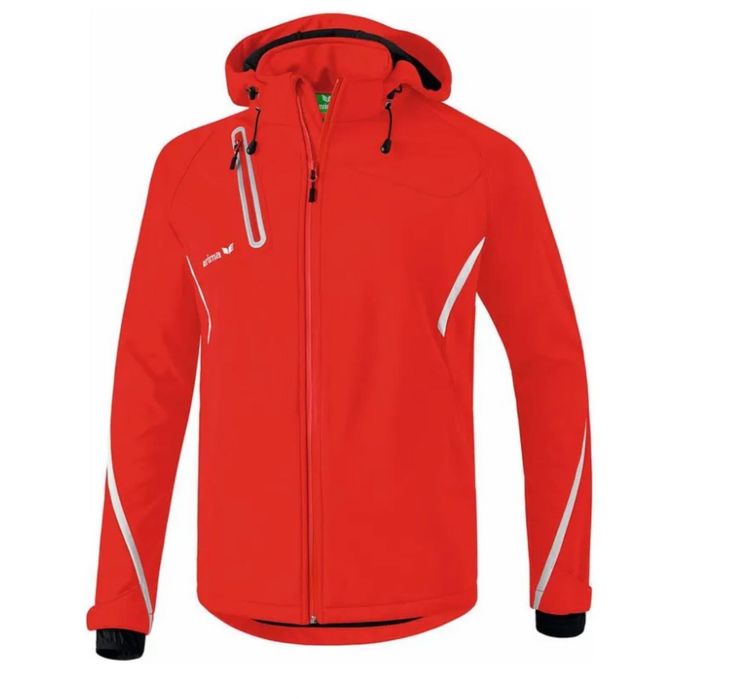 Erima Softshell Kurtka męska funkcyjna, czerwono-biała, rozmiar L