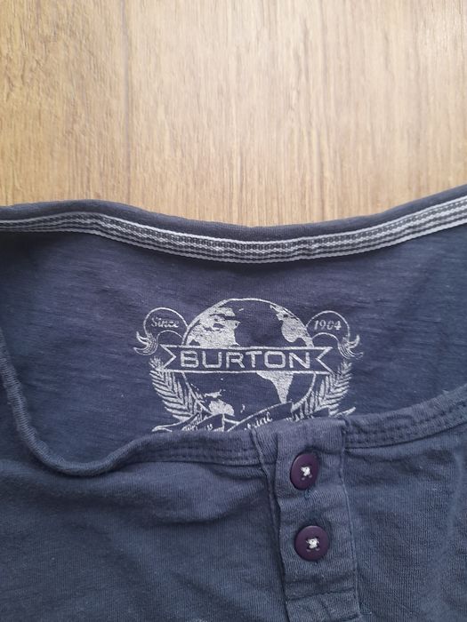 T-shirt granatowy męski z guziczkami Burton rozm.XL