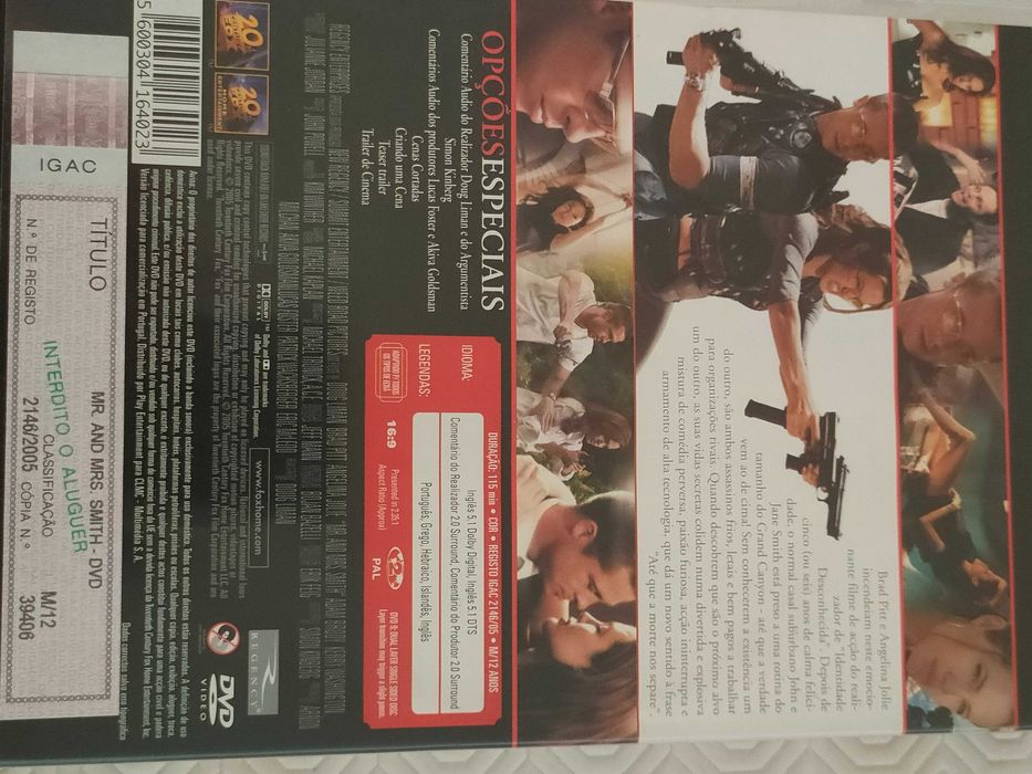Dvd Mr and Mrs Smith