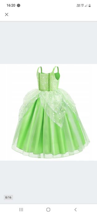 Kostium stroj kwiatowa wróżka elf 123/134