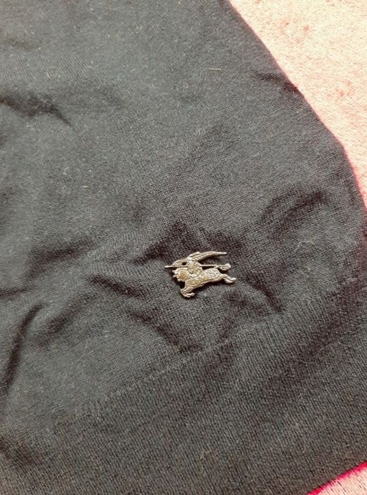 Burberry pulower damski sweter M granat 100% oryg nr seryjny  piękny