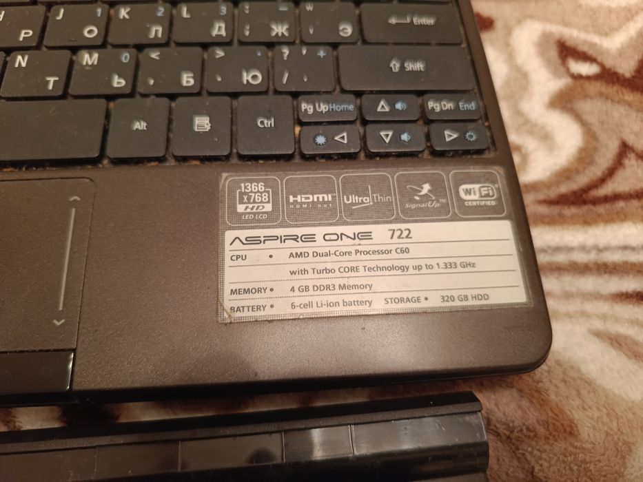 Acer aspire one 722