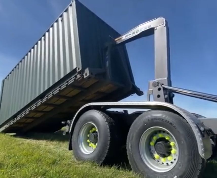 Kontener transportowy bramowy KP 33 hakowy 36 rolkowy 40 otwarty