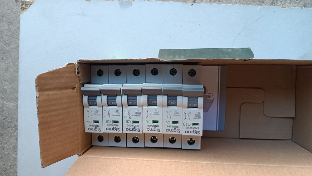 Продам однополюсні автомати Sigma С 6 А. С10 А