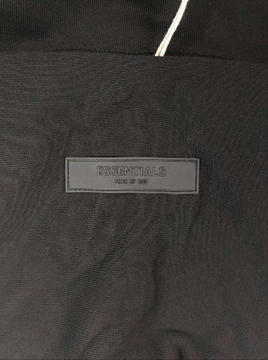 СУПЕР ЯКІСТЬ, худі essentials Fear of God, чорное унисекс худи есентиалс фог