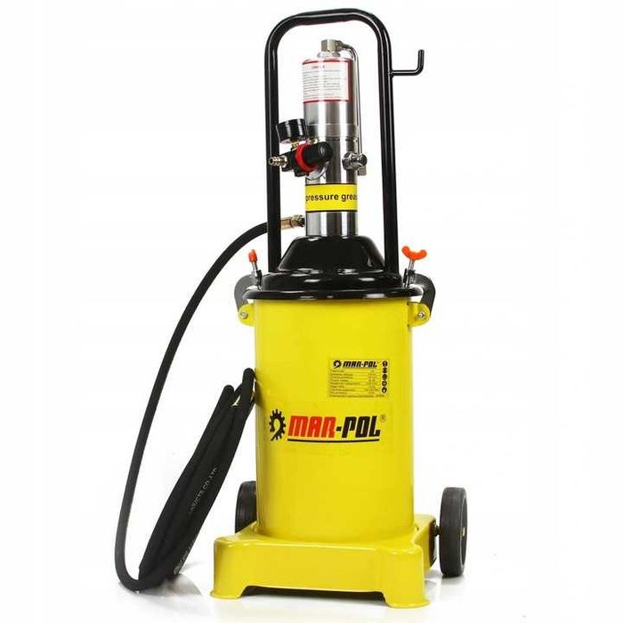 SMAROWNICA PNEUMATYCZNA 12L + wąż spiralny 10m /żółta/