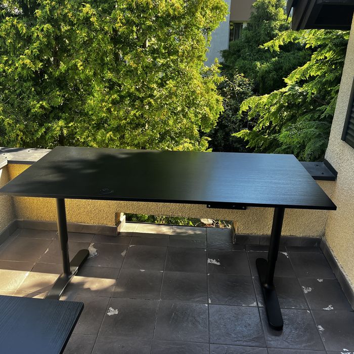 Sprzedam 2 x biurka ikea 160x80 czarne GDANSK
