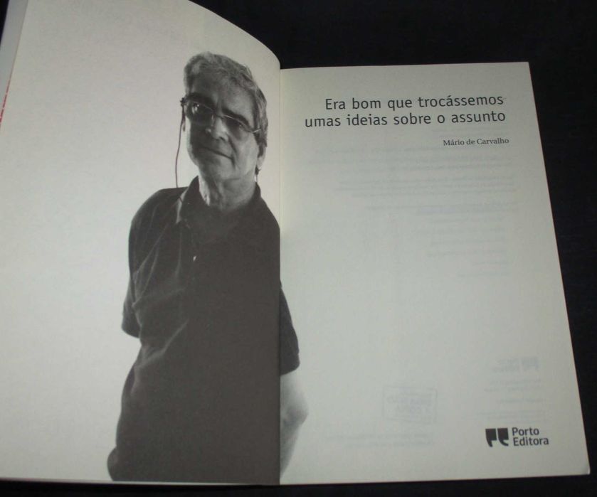 Livro Era bom que trocássemos umas ideias sobre o Mário de Carvalho