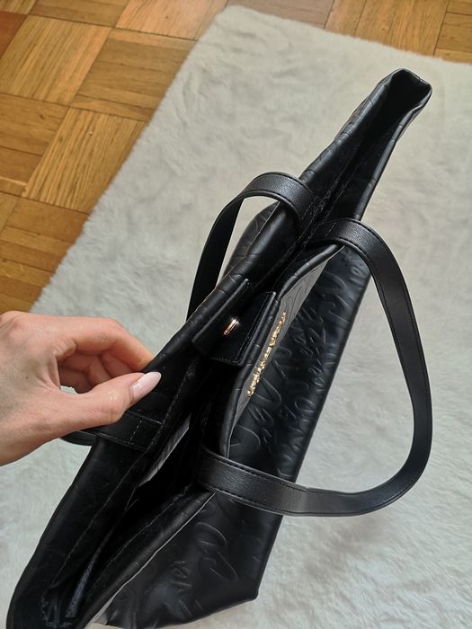 Torebka shopper czarna Versace Jeans Couture