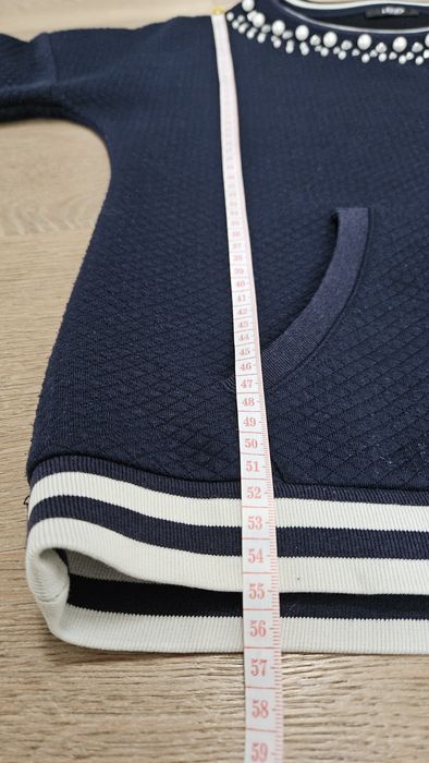 Granatowa pikowana Bluza Jiu Jo XS