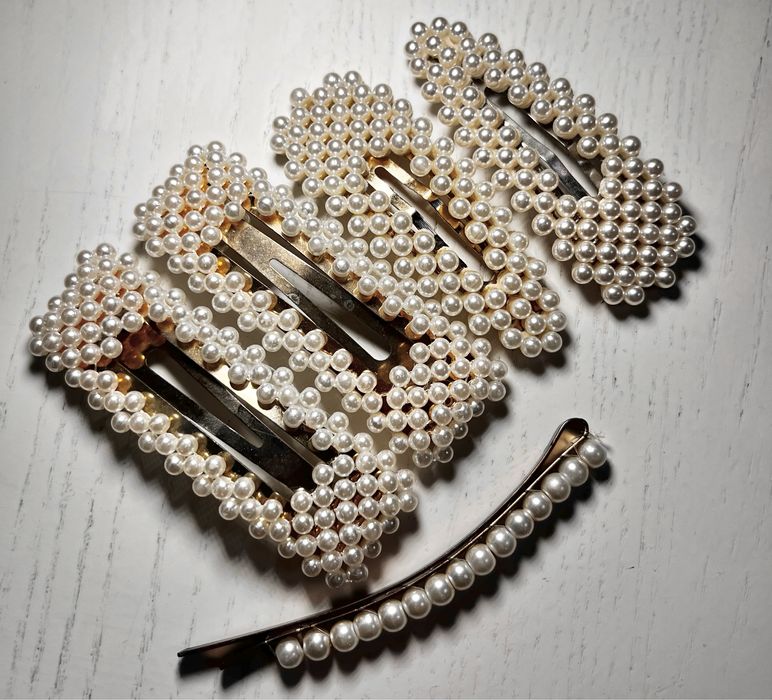 заколка прикраса для волосся перлинки