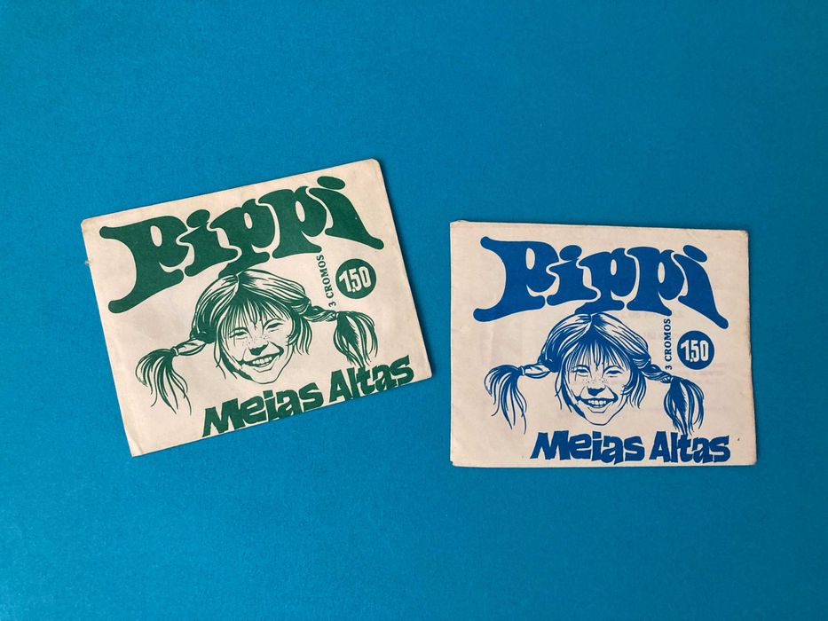 Carteiras de Cromos da Colecção Pippi das Meias Altas Anos 70