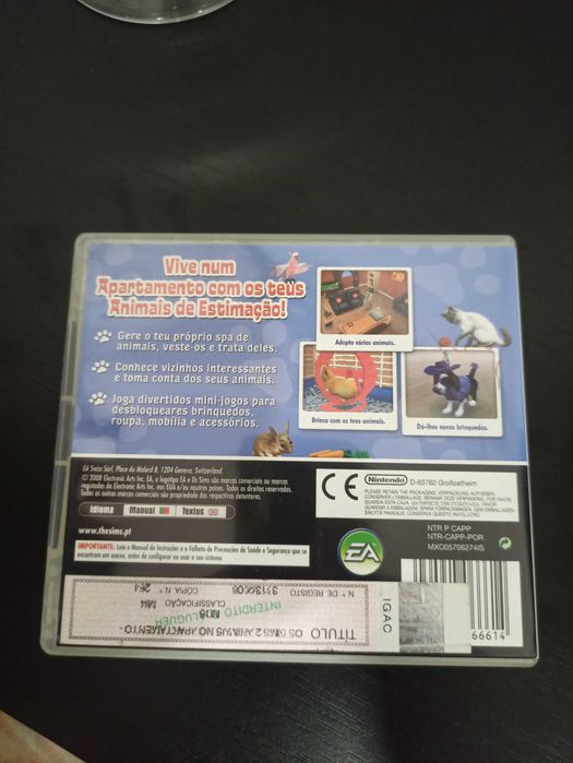 Sims 2 animais no apartamento nintendo DS