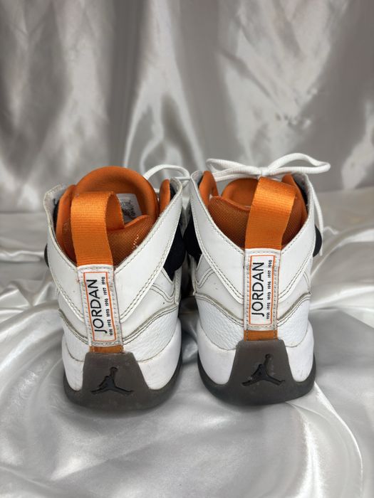 Nike air jordan jumpman two trey GS białe pomarańczowe jordany