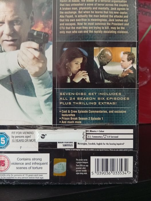 Dvd box 24 season 6 novo