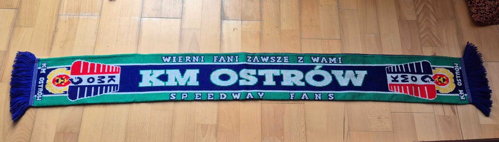 Szal szalik żużlowy KM Ostrów Wielkopolski Czarne Diabły