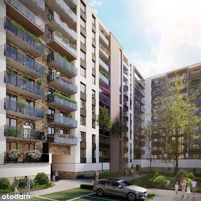 2-pokojowe mieszkanie 40m2 + loggia