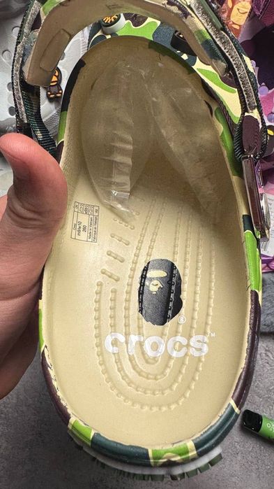 ‼️РОЗПРОДАЖ‼️ Crocs x Bape | Чорний, сірий, зелений, рожевий, синій, фіолетовий | Розміри 36–45