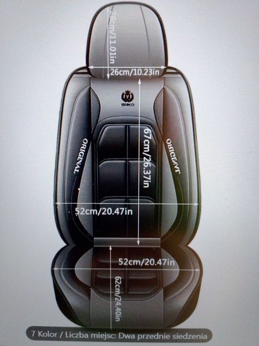 Piękne nowe pokrowce Premium ze skóry PU, 2 lub 5 miejsc, różne kolory