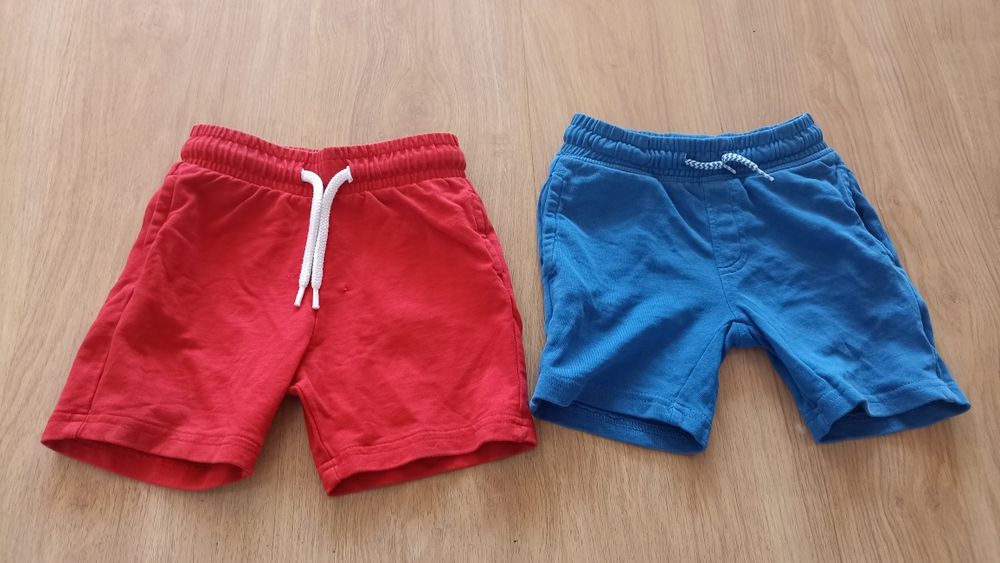 Spodenki bawełniane z kieszonkami na bliźniaki rozmiar 2/3 lata